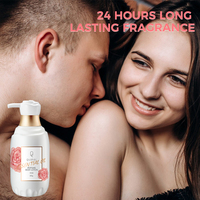 Lotion corporelle éclaircissante Qquaker pour une peau claire, lotion corporelle à l'huile essentielle de rose biologique, sans cruauté, pour une peau éclatante