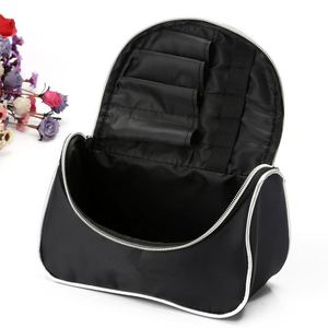 Hot Selling <b>Nylon</b> Pouch Makeup <b>Bag</b> with logo Printed Black Large Capacity Cosmetic Toiletry <b>Bag</b> <b>Nylon</b> Makeup <b>Bags</b> - Product Image 6