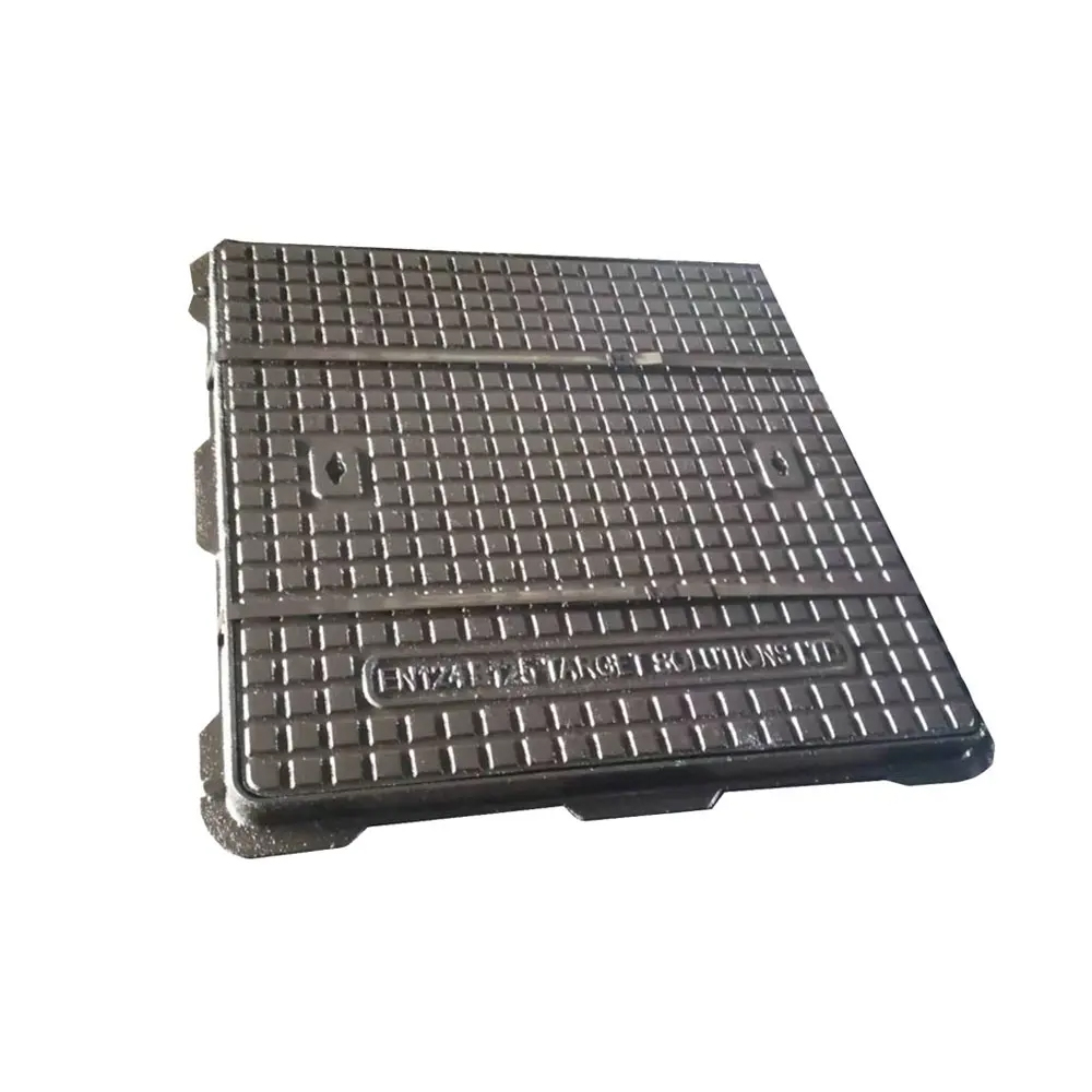 T01 piazza EN124 duttile del ferro cast di ferro 600*600*40 B125 manhole cover