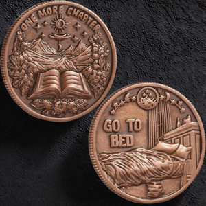 Un altro capitolo andare a letto decisione placcato patriottismo circolare in metallo creativo stampa tipografica arte Souvenir da collezione - Product Image 3