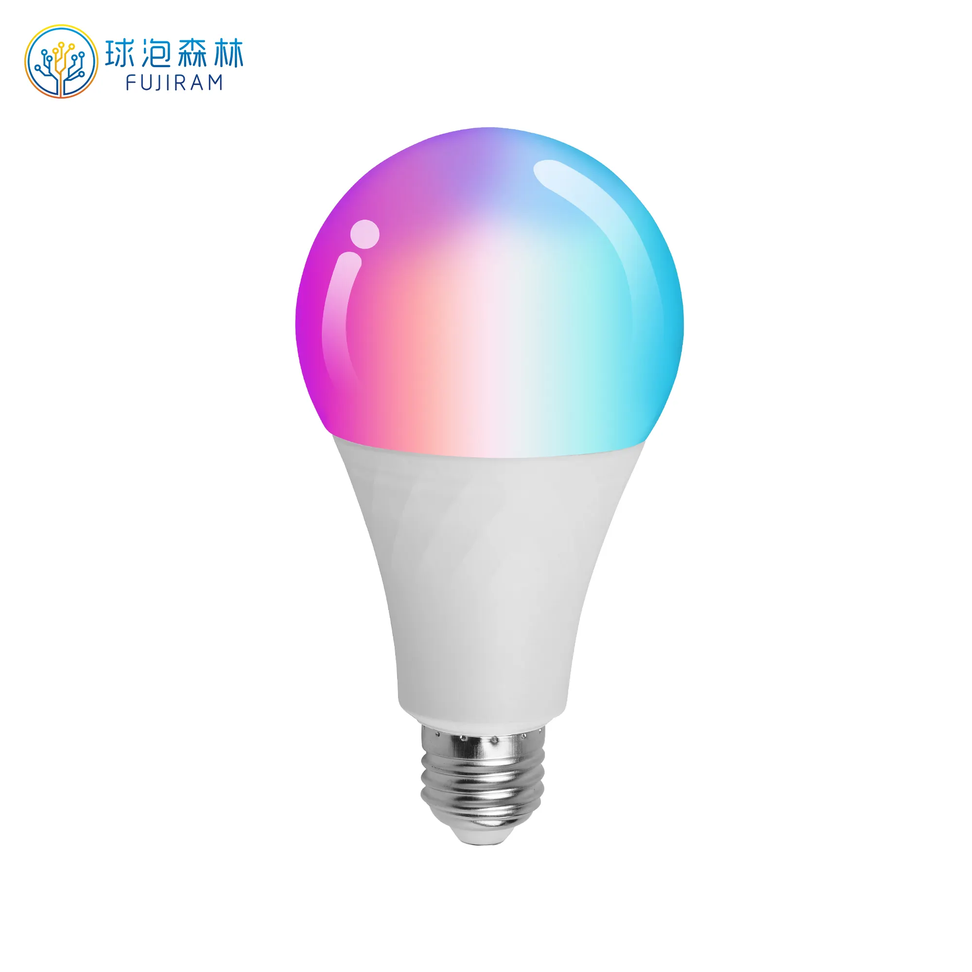 Fujiram lighting 9w led tuya RGB bulb light alexa remote control disco music wifi App smart bulb