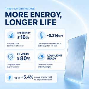 แผงโซลาร์เซลล์แบบไร้กรอบ 57W CdTe โปร่งแสง 40% แผงโซลาร์เซลล์ฟิล์มบางสำหรับหลังคา ระบบพลังงา<span class=keywords><strong>น</strong></span>แสงอาทิต<span class=keywords><strong>ย</strong></span>์แบบกระจก  ลดราคาพิเศษ - Product Image 4