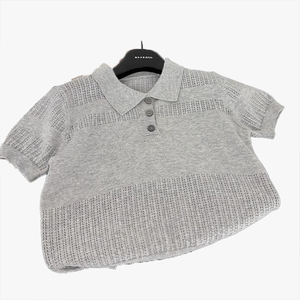 T-shirts d'été respirants à manches courtes pour enfants, polos tricotés pour garçons et filles, chemises climatisées pour enfants - Product Image 6