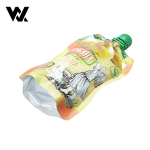 Pochette souple personnalisée anti-fuite avec bec verseur pour purée <span class=keywords><strong>de</strong></span> fruits, aliments pour bébés, boissons énergétiques et jus, avec bouchon <span class=keywords><strong>de</strong></span> sécurité enfant - Product Image 3