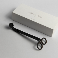 Kit de ciseaux en coffret avec logo laser personnalisé, emballage élégant pour éteignoir à bougie et coupe-mèche