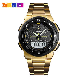 Vente chaude Skmei Derniers Adolescents Skmei Multifonctionnel Double Temps Sports De Plein Air Étanche Bande En Acier <span class=keywords><strong>Montre</strong></span> Électronique Pour Hommes pour Garçons - Product Image 6