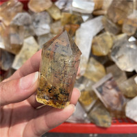 Natural Phantom Quartz Tower Tree Grow In the Quartz Healing Crystal Wand Point For Decoration