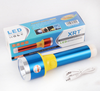 Offre Spéciale Portable Mini lampe de poche LED ABS conception en alliage d'aluminium 1000 Lumens batterie au Lithium Source d'alimentation cc voyage utilisation tactique