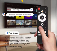 Boîtier TV Android 14 H96 Max 2T2R avec processeur Quad Core, 2 Go de RAM, 16 Go de stockage, WiFi double bande 4K, télécommande vocale et antennes intégrées (OEM/ODM QUSNHI)