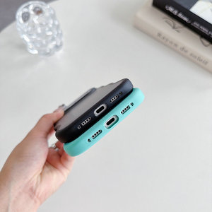 เคสโทรศัพท์มือถือขอบหยัก สำหรับ iPhone 18 Pro Max 17 16 15 Pro  แบบด้าน กึ่งโปร่งแสง กันกระแทก ซิลิโคนนิ่ม สีลูกกวาด ฝาหลัง - Product Image 6