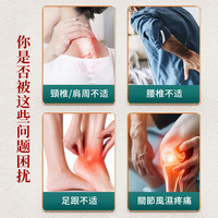 Patch Chinois aux Herbes pour Rhumatisme, Arthralgie, Foulure, Entorse, Massage Corporel, Relaxation Musculaire, Soulagement des Douleurs Articulaires et Pommade