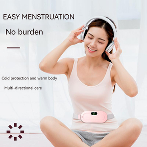 Masajeador corporal electrónico, cinturón de cintura, Dispositivo de masaje de vibración abdominal con compresa caliente para aliviar el dolor menstrual - Product Image 5