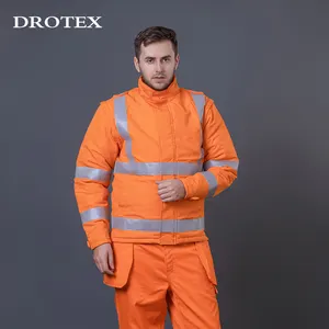 Comfortable Industrial EN ISO 11611 Fire Resistant Frc Clothing Safety Workwear Jacket Work