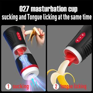 Hot Selling Smart Silicone Tongue Licking Male Masturbating Sexy Adult Products Machines Vibrating <strong>Masturbation</strong> - Product Image 4