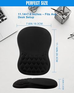 Ergonomic <b>Mouse</b> <b>Pad</b> with Wrist Rest, Slope Design Memory Foam Support, Smooth Surface, Non-Slip PU Base - Product Image 5
