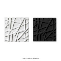 Panneau mural en PVC imperméable et ignifuge, minimaliste moderne, à motifs artistiques entrelacés en 3D, pour usage domestique