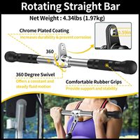 Poignée de barre de musculation CZFIT en polyester durable, capacité de charge de 15 lb, pour entraînement universel de tirage vertical (Lat Pull Down)