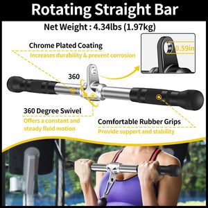 CZFIT Durable Polyester 15 lb Load Capacity Gym Equipment Handle Bar Grip for Universal Lat Pull Down <b>Strength</b> <b>Training</b> - Product Image 5