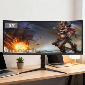 Di alta qualità 34 pollici curvo <span class=keywords><strong>32</strong></span>:9 ampio Monitor da gioco 4K 1MS 144HZ 165HZ frequenza di aggiornamento 60HZ utilizzo del Computer - Product Image 1