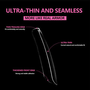 เล็บปลอม JIEYU สวยงาม ทำจาก PMMA/ABS แบบยาว ใส ปิดเต็มเล็บ ติดทนนาน สำหรับผู้หญิง ทำมือ เหมาะสำหรับทำเล็บเองที่บ้านหรือร้านทำเล็บ - Product Image 2