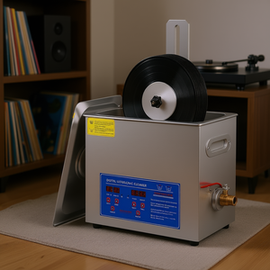 Limpiador ultrasónico digital Db de 6L y 180W, máquina de limpieza de discos de vinilo de acero inoxidable con temporizador para uso doméstico - Product Image 2