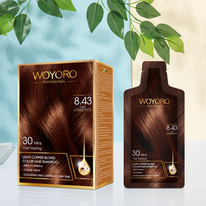 Shampoo colorante per capelli a basso contenuto di ammoniaca non allergico a lunga durata più venduto con colore <span class=keywords><strong>biondo</strong></span> <span class=keywords><strong>rame</strong></span> - Product Image 2
