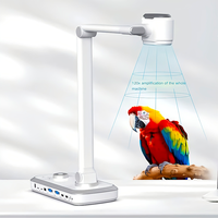 Visualizador Eloam V80 Zoom 12x HD MI VGA, Escáner de Documentos 4K, 13MP Óptico, Plegable A3, con Luz LED y Micrófono USB