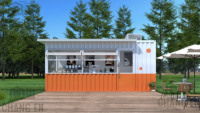 JHCE - Casas Contenedor Móviles de 20 Pies Personalizadas, Puestos de Comida Rápida, Cafeterías, Quioscos, Tiendas Escolares, Tiendas al Aire Libre