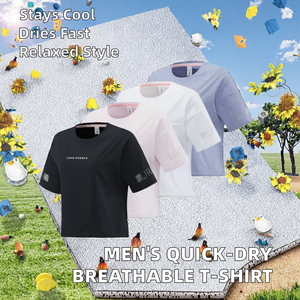 T-shirt léger d'été pour homme, respirant, tricoté, élastique, séchage rapide, design décontracté, coupe classique, uni, 180g - Product Image 2