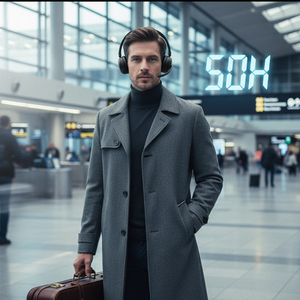 Wireless Office Headset LED Indicator with Clear Calls Mute Function Noise-Canceling <strong>Microphone</strong> <strong>Bluetooth</strong> 5.4 Earphones - Product Image 3