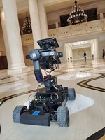 TL Media Véhicule caméra télécommandé 4x4 en aluminium pour tournages 360° virtuels, moteur brushless 800KV 2.4G pour Ronin2 et studios de films VR