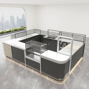 Kiosque de café et de snacks pour centre commercial à vendre – Design écologique, matériaux durables et personnalisables, acier inoxydable, recyclable, facile à nettoyer, sur mesure - Product Image 5