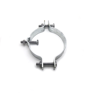 Double Offset Adjustable CA GCA DEG Fastening Hot Dipped Galvanised Steel Utility Split <strong>Pole</strong> Band - Product Image 1