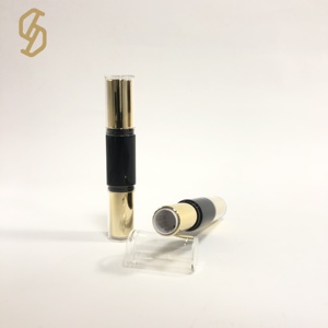 Đôi Ống bóng mắt bột Blusher sửa chữa ống miệng ống màu Đỏ <span class=keywords><strong>container</strong></span> sang trọng che khuyết điểm có độ bóng cao mỹ phẩm bao bì bút - Product Image 1