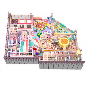 Parco Giochi per Bambini Interno/Esterno con Giostra, Scivolo Rotante, Trampolino e Zone di Gioco Interattive per Tutte le Età - Centro Divertimenti per Famiglie - Product Image 3