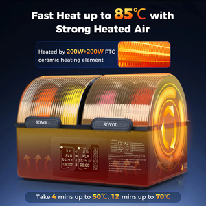 เครื่องอบฟิลาเมนต์ Sovol 4 แกนม้วน รุ่น SH03 พร้อมอุณหภูมิสูงสุด <span class=keywords><strong>85</strong></span> องศา สำหรับเครื่องพิมพ์แบบหัวฉีดคู่  ระบบเก็บฟิลาเมนต์แบบปิดผนึก  ระบบลดความชื้นอัตโนมัติ รุ่นใหม่ - Product Image 5