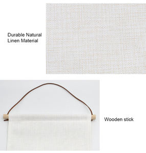 畅销书亚麻升华旗空白实心三角旗横幅DIY圣诞装饰品和庆祝活动 - Product Image 6