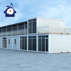 ตู้คอนเทนเนอร์ขนาดเล็กพับได้สำหรับใช้ในสำนักงาน40ft 20FT สำเร็จรูปบ้านแบนขนาดเล็กแบบประหยัด - Product Image 4