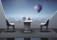Table de réunion de bureau ronde de petite taille pour PDG, directeur, manager, élégante, haut de gamme, luxueuse, de haute technologie, en bois massif avec prise de courant
