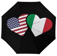 Parapluie pliant entièrement automatique de haute qualité, série à motif drapeau italien, en métal poli, thème paysan, classique