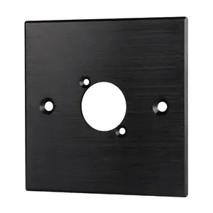 Metal Plate Aluminum Alloy 1 Round Gang Faceplate