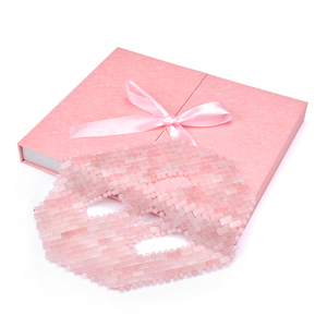 Pha lê làm mát Rose Quartz mặt làm trắng ngủ chăm sóc da mặt nạ trên khuôn mặt để bán tự nhiên tấm nữ mẫu Kích thước chấp nhận - Product Image 3