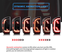 Feux arrière LED VLAND pour Tacoma 2016-2020, animation dynamique DRL, clignotants séquentiels rouges, lentilles fumées/tintées, 42W 12V