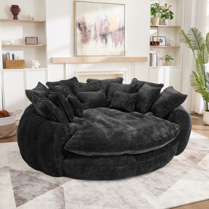 Sofá Reclinable Convertible Moderno Estilo Rústico Pequeño con Chaise Longue y Relleno de Esponja para Sala de Estar - Proveedor Mayorista - Product Image 1