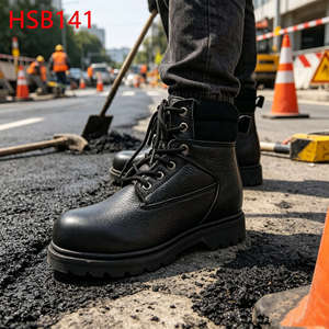 Botas de Seguridad ZYF Hua Singh con Suela de Goma Goodyear, de Cuero Repujado de Alta Gama, para Ambientes Húmedos, Modelo HSB141 - Product Image 2