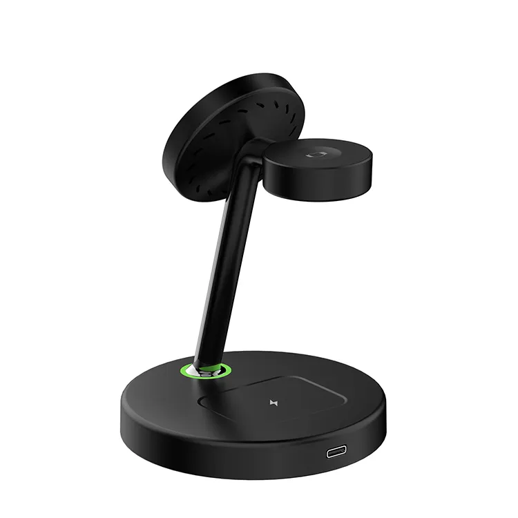 Qi Phone Stand 3 In 1 Wireless Charger For Xiaomi Samsung iPhone 13 12 11 Pro Max Watch 15W Fast Charging Station Phone Holder