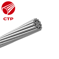Câble aérien industriel Almelec en alliage d'aluminium à conducteur unique nu, 75,5 mm², personnalisé, en aluminium pur AAAC, 1kV-50kV, norme française