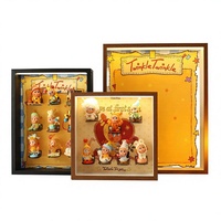 Boîte de rangement et de présentation anti-poussière avec base magnétique pour figurines de blind box, DIY, moderne