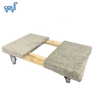 Chariot de transport et de manutention robuste OEM de 1000 lb pour meubles, appareils électroménagers, tapis gris et bois