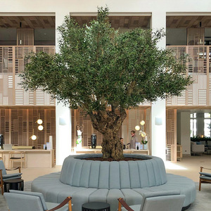 Grand olivier artificiel personnalisé, simulation, décoration intérieure <span class=keywords><strong>de</strong></span> restaurant, plastique, faux grand olivier artificiel - Product Image 1